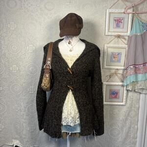 vintage cozy layering cardigan with chunky buttons